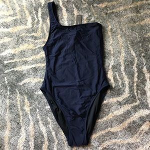 J Crew one piece swimsuit, navy, size 4